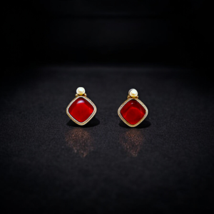 Crimson Luxe Stud