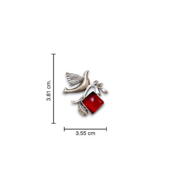 Dove Harmony Studs - Ruby Red - Image 5
